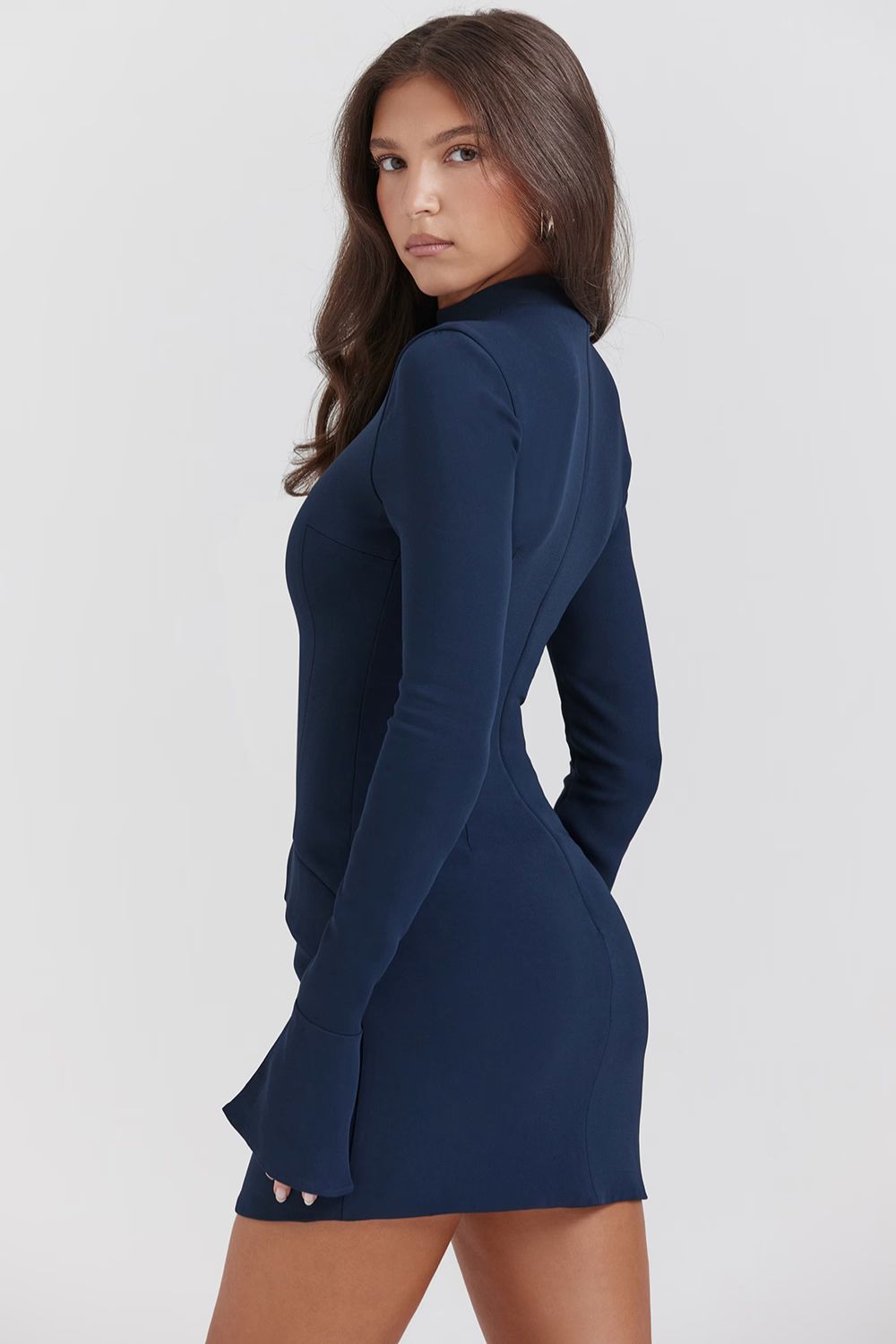 JADE MIDI DRESS - NAVY